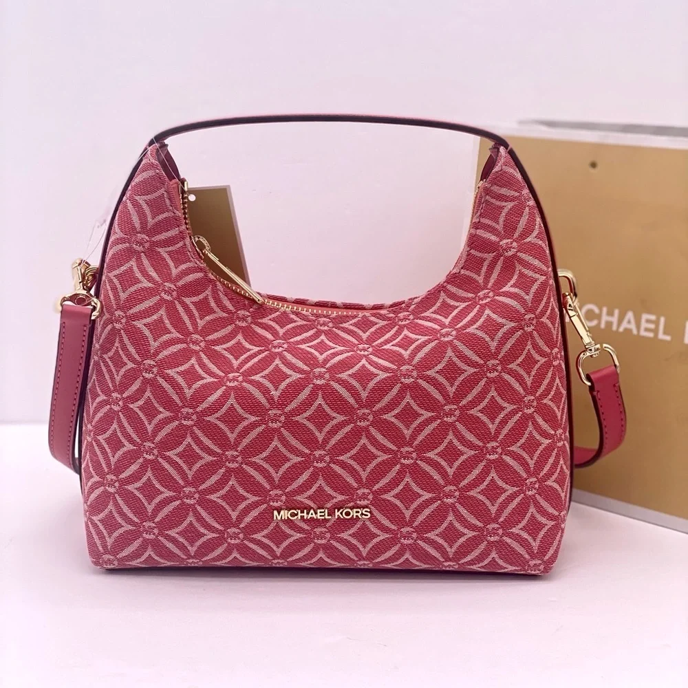 Michael Kors Ember Small Shoulder Crossbody Bag MK Light Berry Multi